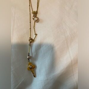 Henri Bendel Layered Necklace w/ matching earrings